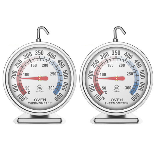 2XOven Thermometer Stainless Steel Accurate Temperature Gauge for Home Kitchen