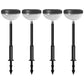 4Pcs Outdoor Water-Resistant Color Changing Solar Lawn Light