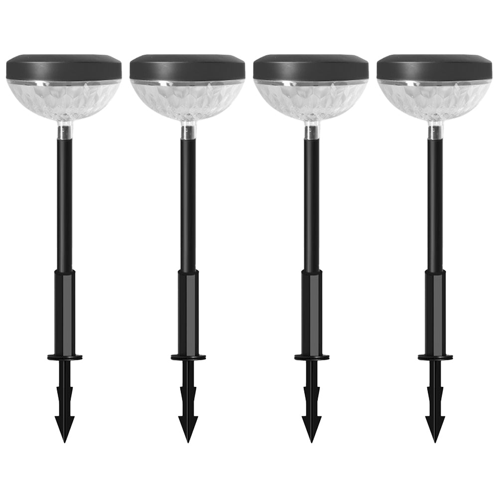 4Pcs Outdoor Water-Resistant Color Changing Solar Lawn Light