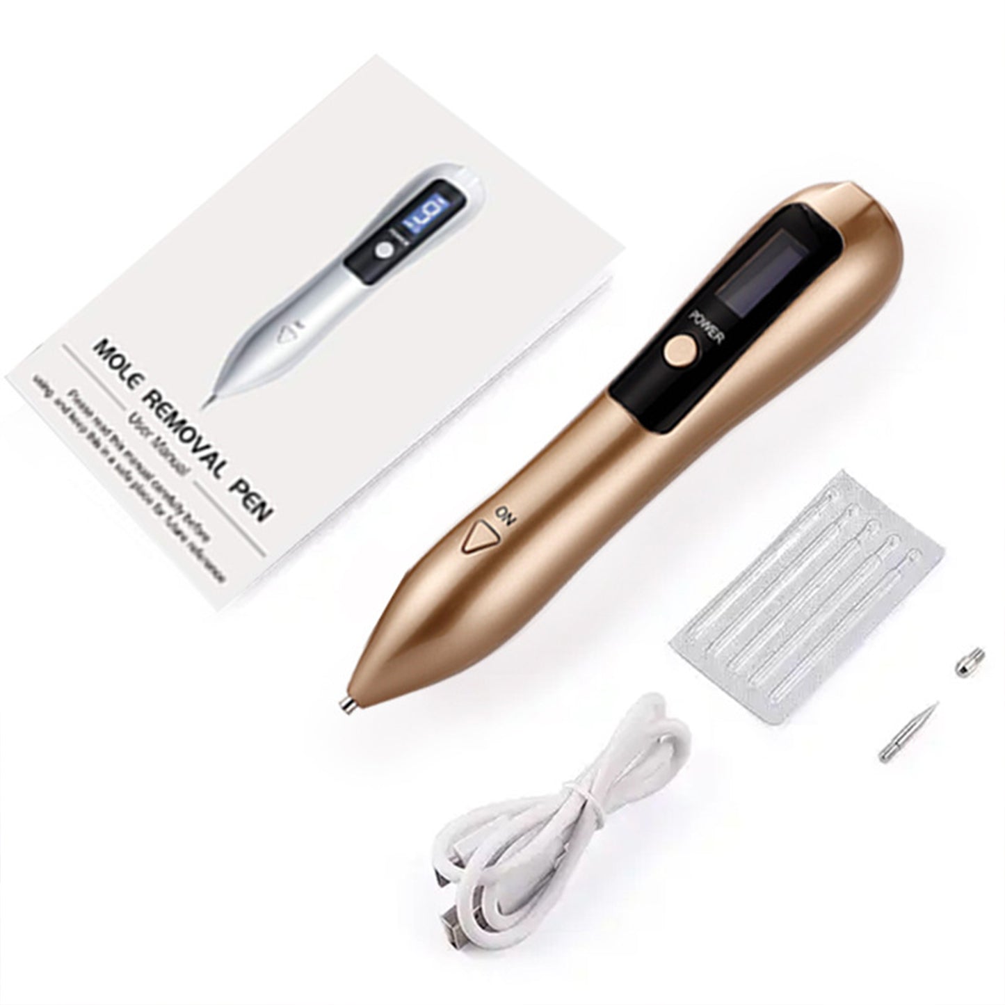 Rechargeable Nine Level Adjustable Skin Spot Removal Pen LCD Plasma Pen
