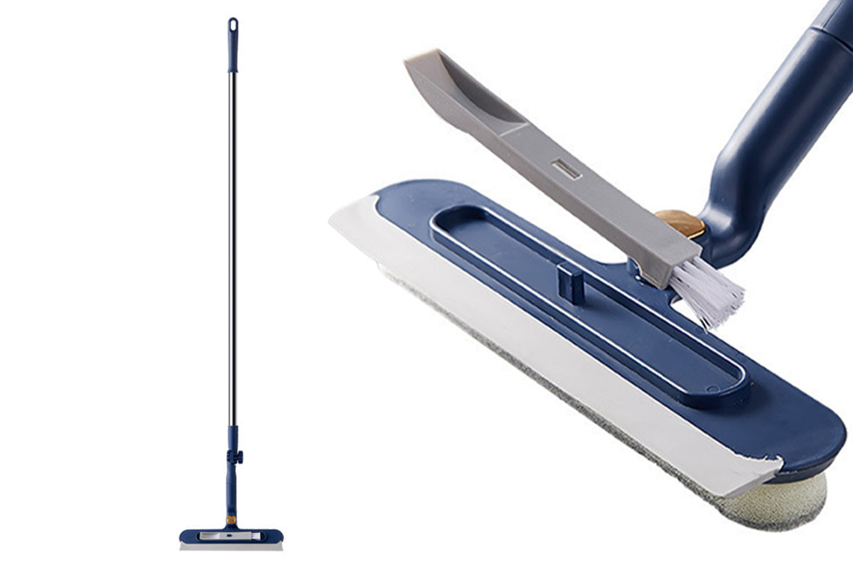 2in1 Home Window Squeegee and Cleaning Tool for Outdoor Glass Mirrors and Screens