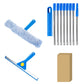 3.1m Extendable Window Squeegee Cleaner Kit with Long Handle for Glass Shower Car and RV