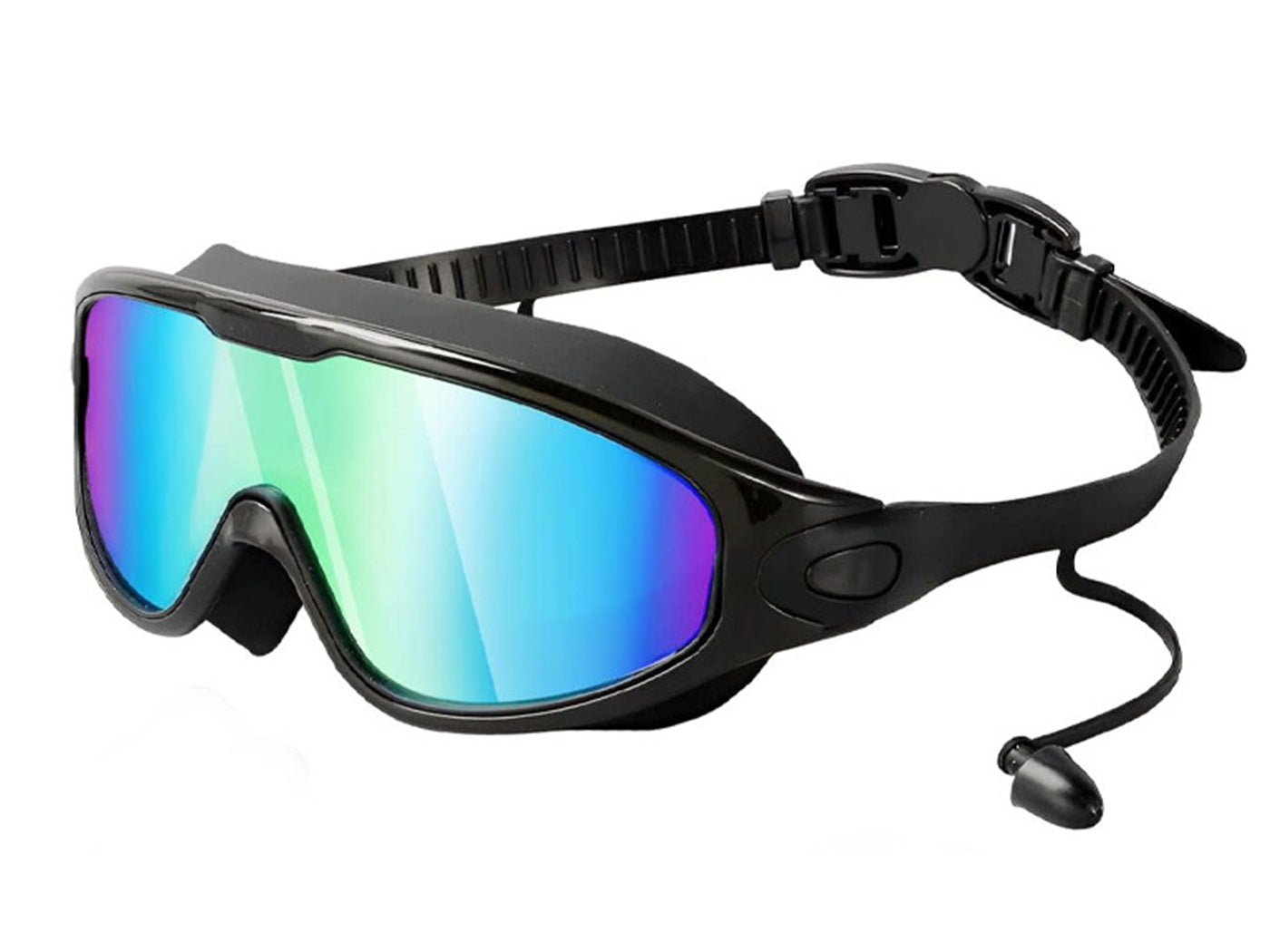 Two Swim Goggles Wide View Swimming Goggles Anti-Fog Pool Goggles for Adult