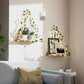 2Pcs Artificial Ivy LED Strip Wall Hanging Shelves Macrame Shelf for Bedroom