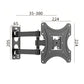 Full Motion TV Wall Mount Bracket for 17-43 Inch