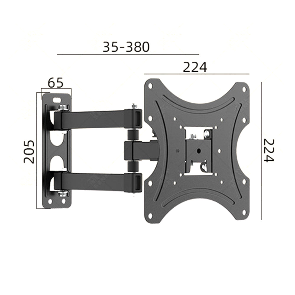 Full Motion TV Wall Mount Bracket for 17-43 Inch