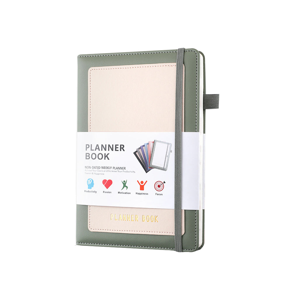 2024 Weekly Monthly A5 Planner with Tabs and Inner Pocket