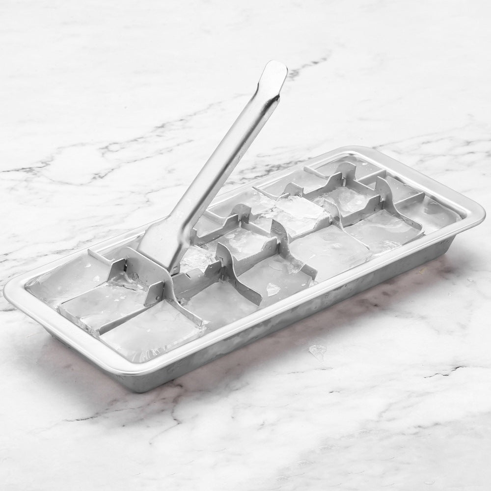 304 Stainless Steel Ice Cube Tray with Release Handle 18 Cubes