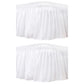 2Pcs Wrap Around Dust Ruffles Bed Skirt with Adjustable Elastic Belt