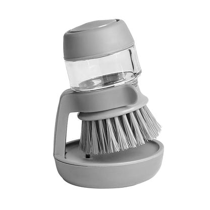 Dish Scrub Brush with Soap Dispenser Palm Scrub Washing Brush Pressing Cleaner