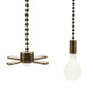 Ceiling Fan Light Bulb Pull Chain Beaded Ball Extension Connector Decor