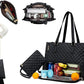 2-in-1 Tote Travel Bag and Wallet with Insulated Lunch Compartment