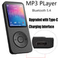 MP3 Player with Bluetooth 5.4 Portable Digital Lossless Music MP3 MP4 Player