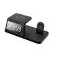5 in 1 USB Plug Wireless Charging Station with Clock for Phone Watch
