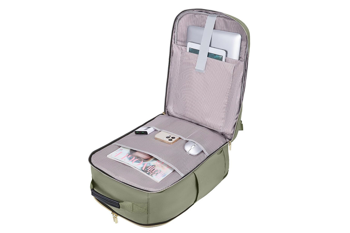 4-Piece Travel Backpack Set Weekender Essentials Backpack for Airplane Travel