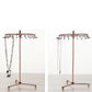 2Pcs Jewelry Rotating Ring Necklace Display Rack with 23 Hooks