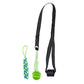 Interactive Dog Rope Toy with Elastic Bungee and Chew Ball for Indoor Outdoor Play