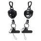 2XAnti Theft Phone Strap with Phone Tether Carabiner Retractable Phone Lanyard for Outdoor