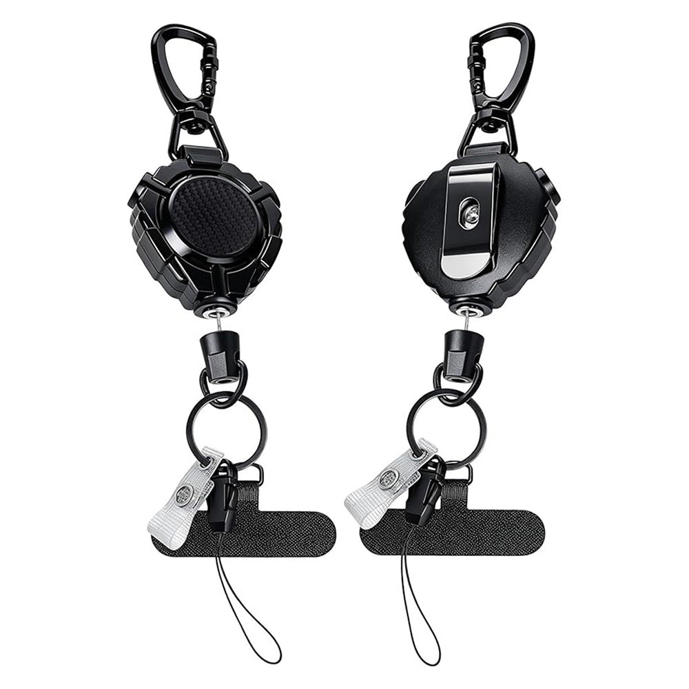 2XAnti Theft Phone Strap with Phone Tether Carabiner Retractable Phone Lanyard for Outdoor