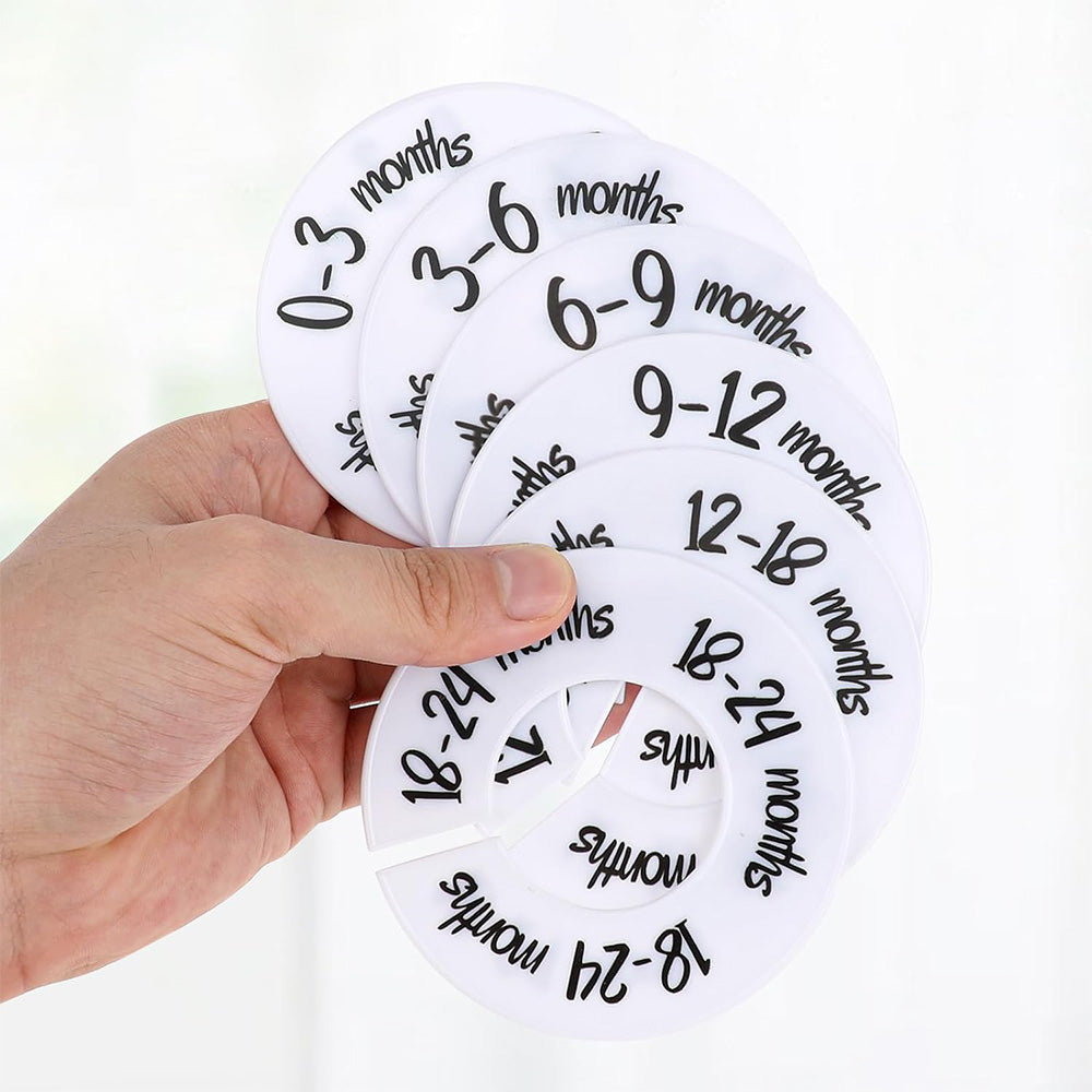 6Pcs Closet Size Dividers Nursery Wardrobe Organizer