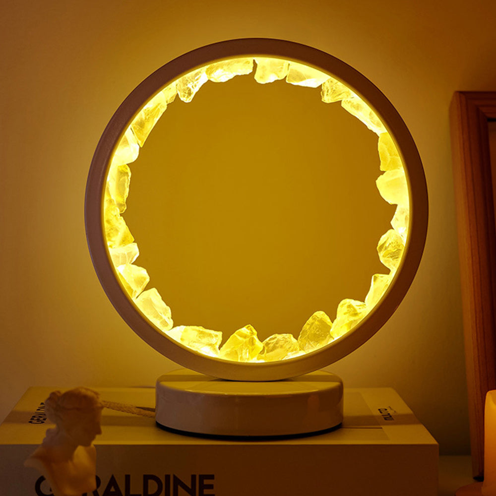 Energy Healing Glass Cluster Lamp