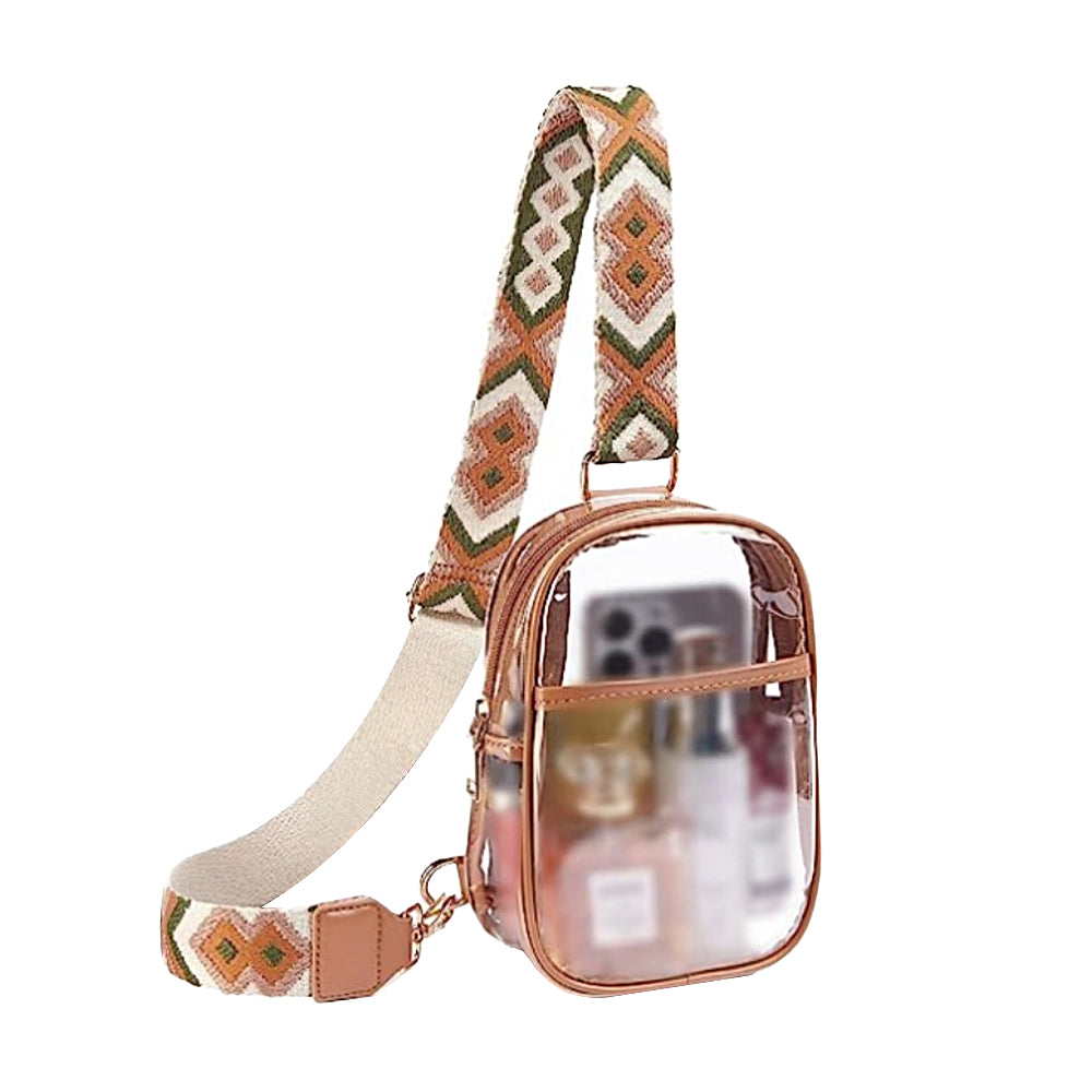 Clear Stadium Approved Crossbody Bag Stylish Chest Bag