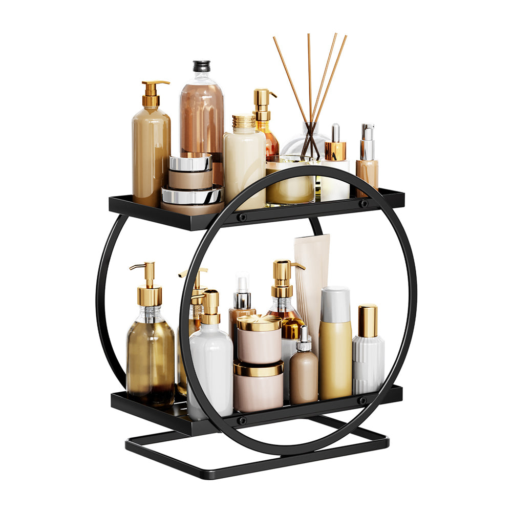 2-Tier Metal Makeup Organizers and Storage