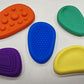 6Pcs Silicone Fidget Toy Sensory Stone Textured Worry Stone Adults Stress Relief Toy