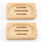 2PCS Wood Soap Dish Storage Soap Holder Soap Tray For Home Bathroom