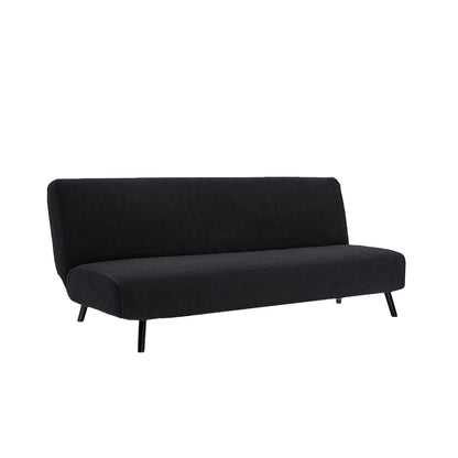 Armless Solid Color Stretch Folding Sofa Bed Cover