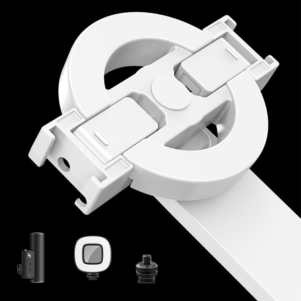 Phone Tripod Potable Selfie Stick With Wireless Detachable Remote Control And Fill Light