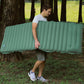 Inflatable Camping Sleeping Pad Ultralight Camping Mat with Pillow and Built-in Foot Pump