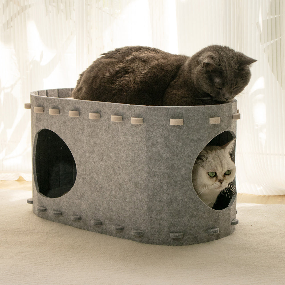 Detachable Hideaway Cat Cave Bed