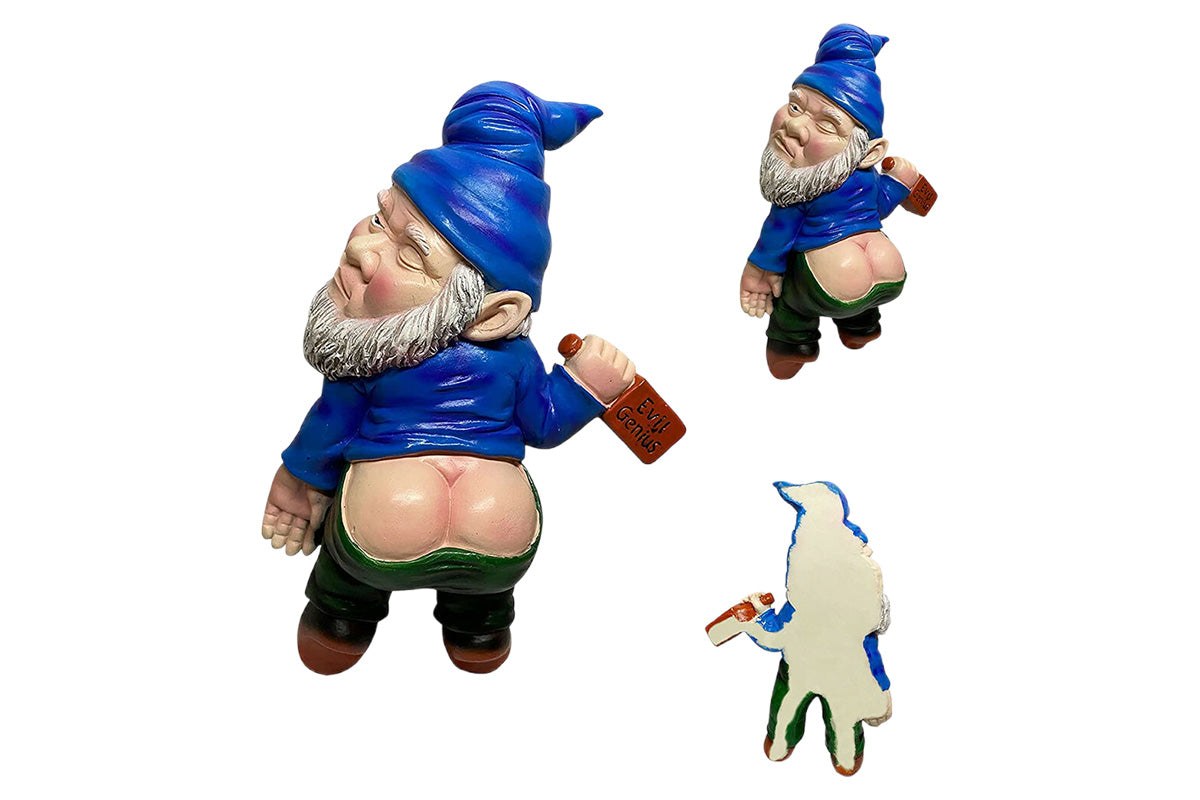 Funny Drunk Garden Gnome Patio Ornament Rude Passed Out Statue for Yard Decor