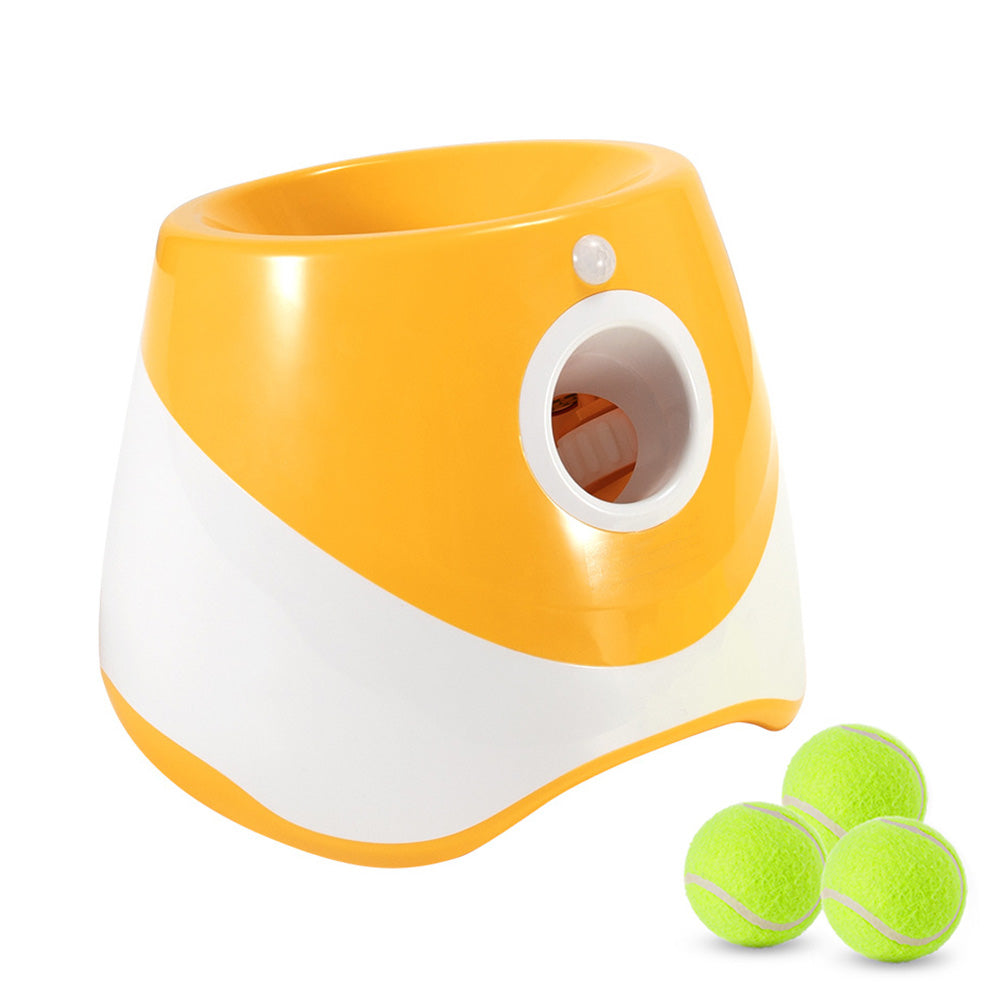 Automatic Dog Tennis Ball Launcher with 3 Balls and 3 Throwing Distances