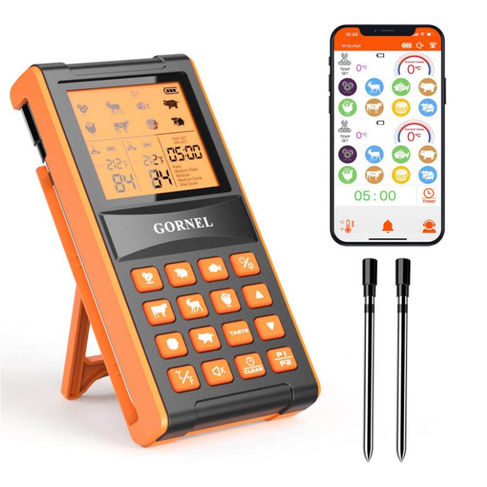 Smart Bluetooth Meat Thermometer Long Range Wireless Food Thermometer
