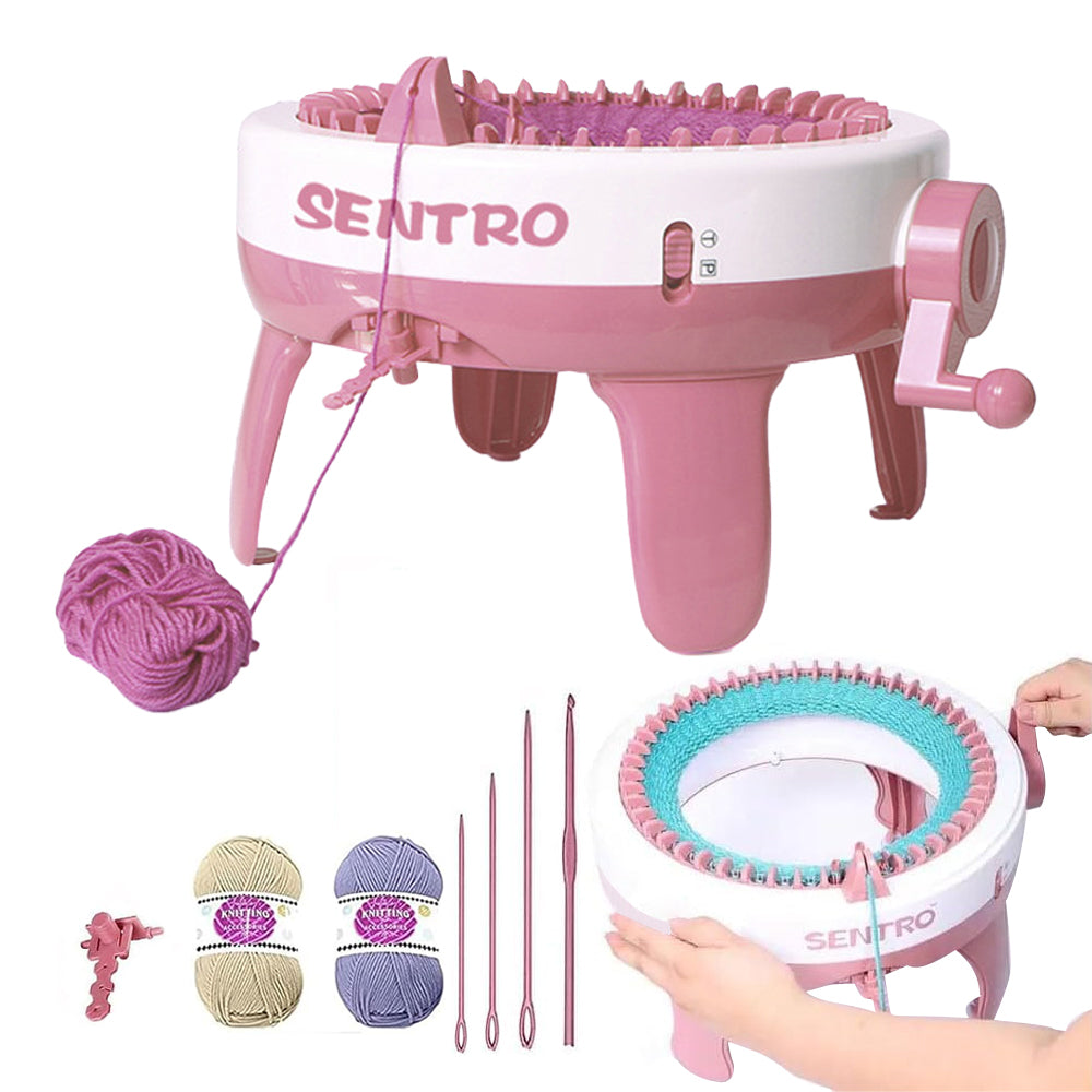 40 Needles Knitting Machine Weaving Loom with Yarns