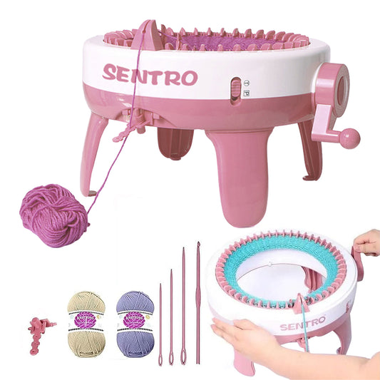 40 Needles Knitting Machine Weaving Loom with Yarns