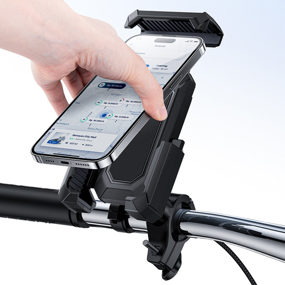 Bike Phone Holder with Detachable Sun Rain Cover for Motorcycle Bicycle