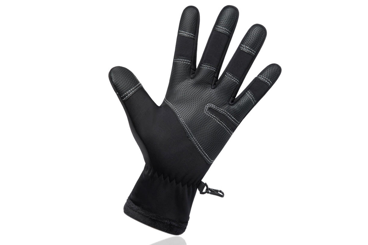 Winter Gloves Thermal Touch Screen Windproof Warm Outdoor Cold Weather for Men Women-Black