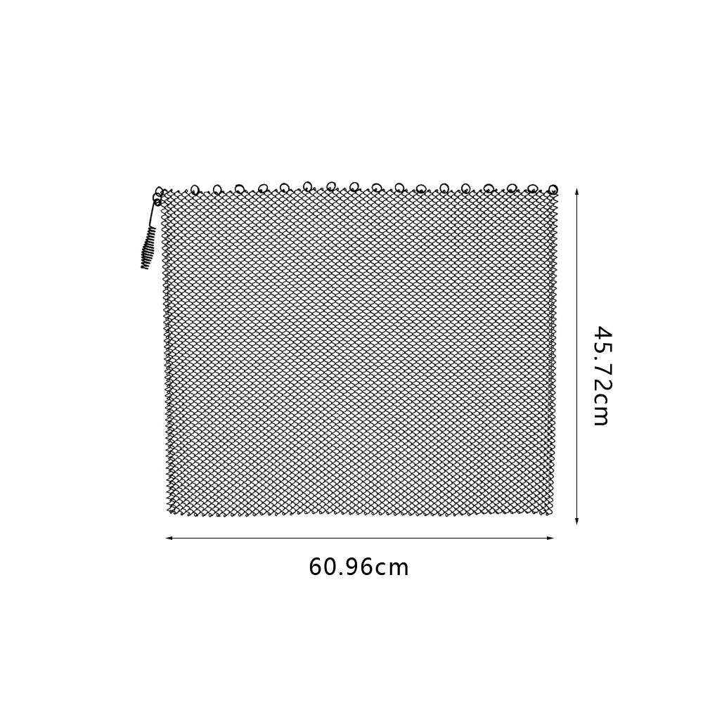 2Pcs Fireplace Mesh Screen Curtains Decorative Spark Guard Chain