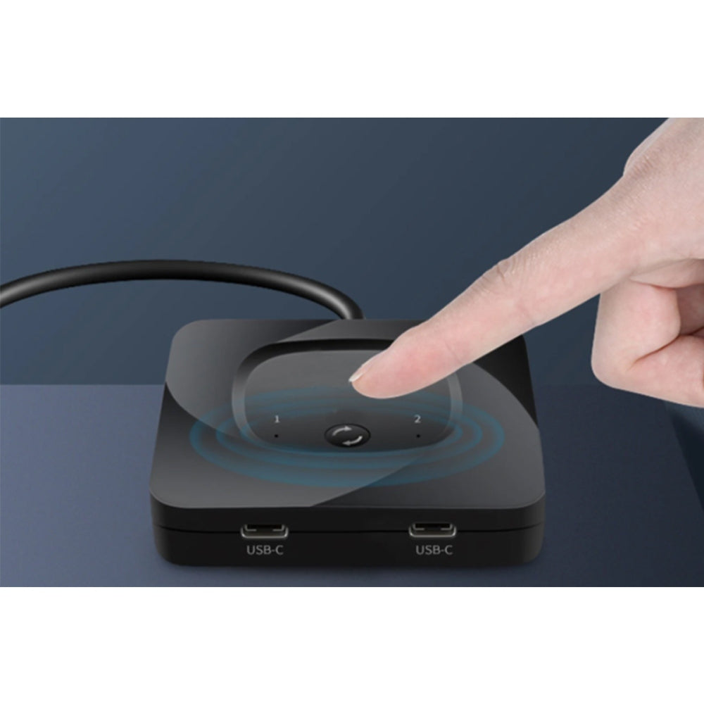 2 Computers USB-C Bidirectional Switcher Support HDR 10Gbps Data Transmission