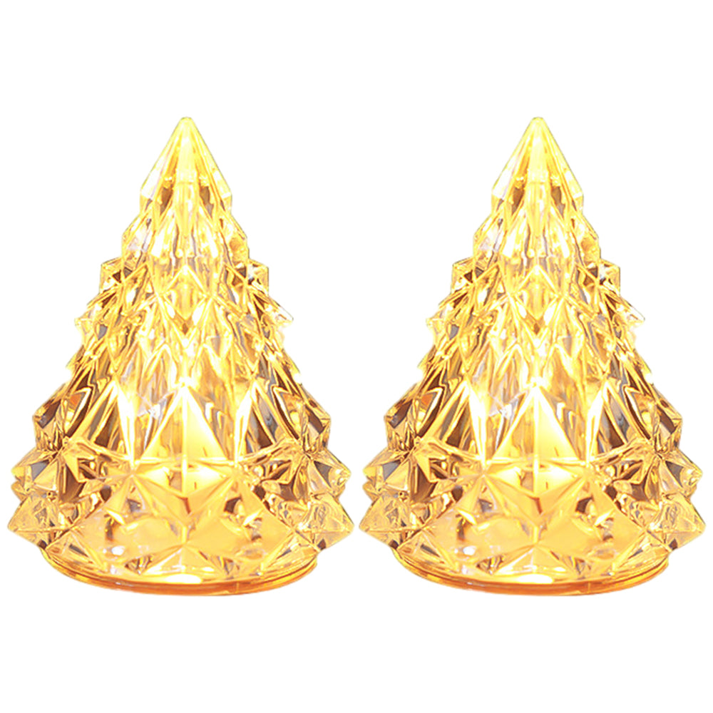 2Pcs Battery Powered Mini Iceberg Bedside Lamp