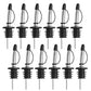 12Pcs Stainless Steel Non Drip Wine Pourers with Dust Caps
