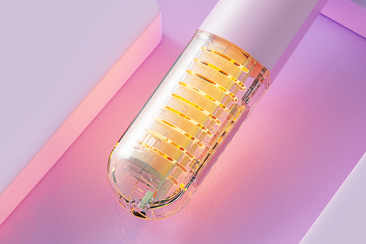 Cordless Rechargeable Hair Straightener Brush Mini Fast Heating Comb For Travel