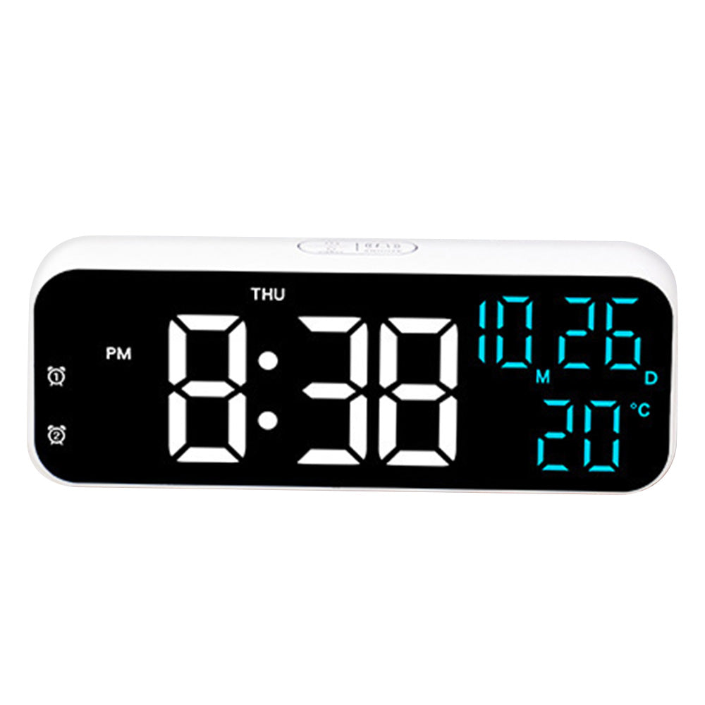 LED Digital Clock with Temperature Humidity Display for Bedroom