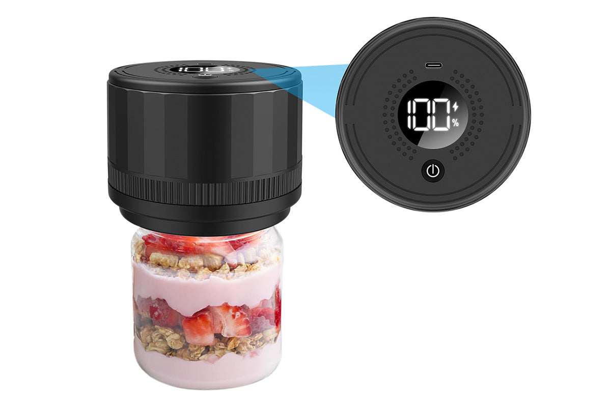 Electric Mason Jar Vacuum Sealer Kit for Food Storage and Preservation
