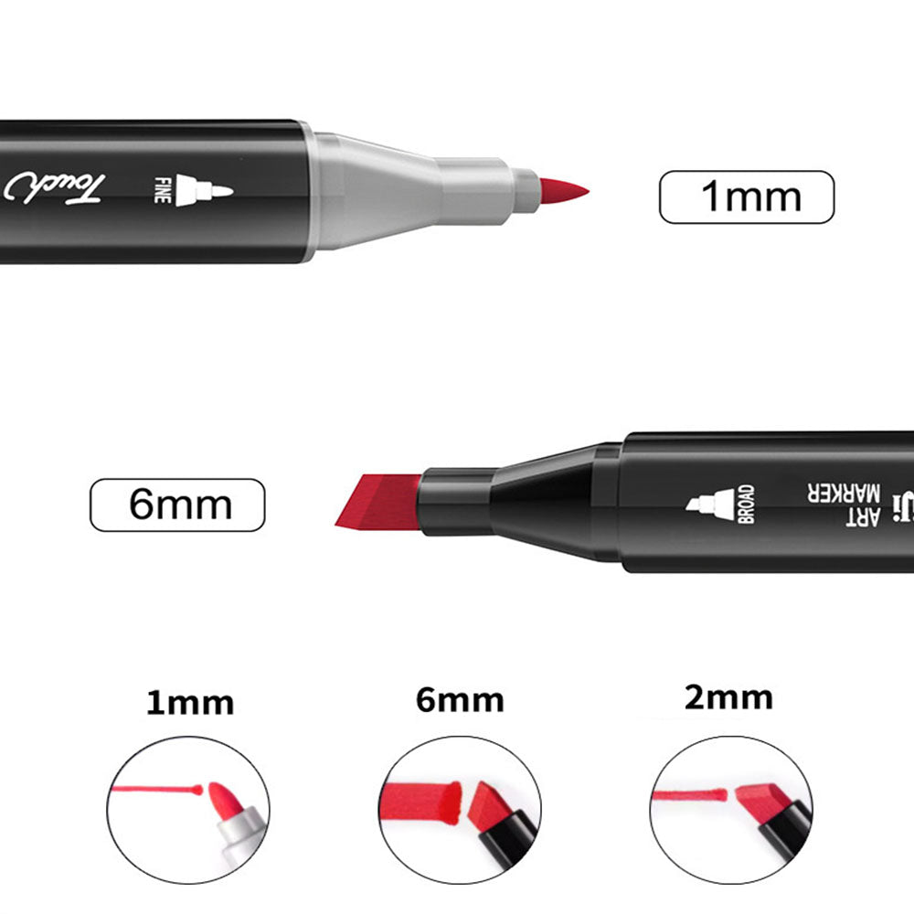 30/60/80-Colours Art Markers Pens Dual Tips Markers Set with Base