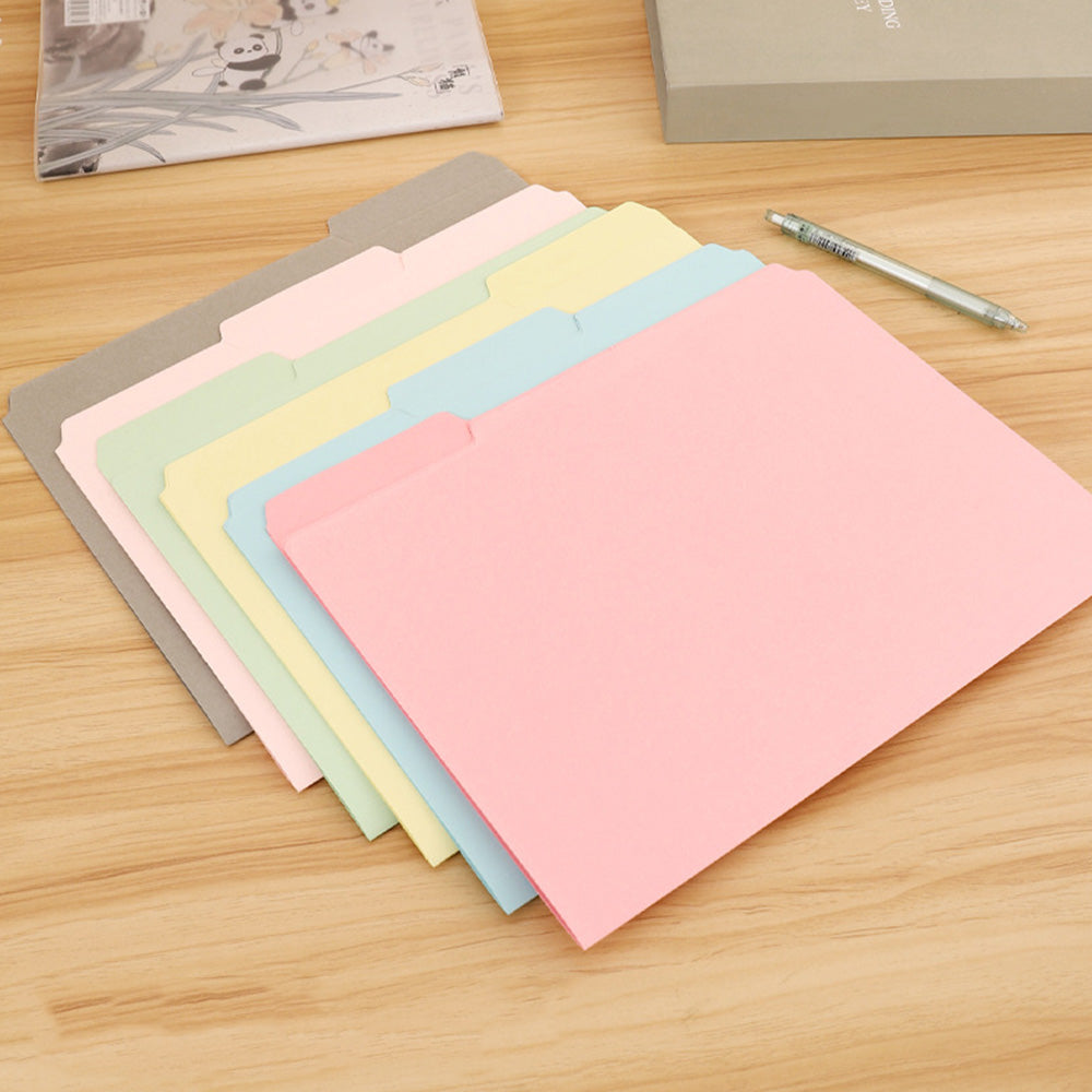 30 Pack File Folder Index Tabs Manila Paper Labels Morandi Colors for Office School
