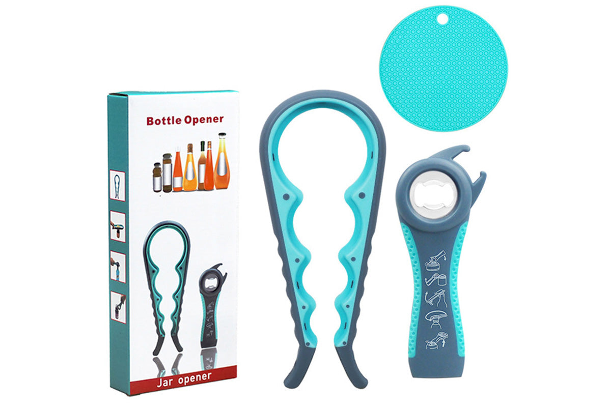 3PCS Jar Opener Bottle Opener With Non-Slip Pad For Weak Hands